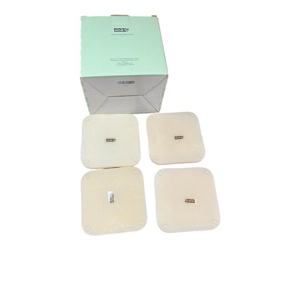 Ririku Resin Coasters Set 4-Pack 4" x 4" Non-Slip Easy Clean Perfect NIB - Picture 3 of 4